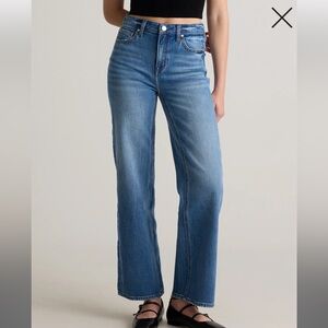 QUINCE Bella Stretch Relaxed StraightJeans in Atlantic Blue - size 28 Worn once!